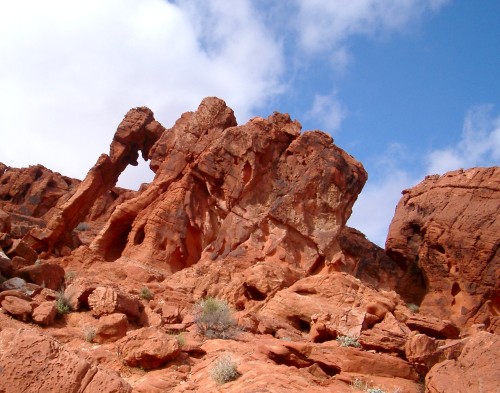 Elephant Rock, Valley of Fire, Nevada (26/2-2004).